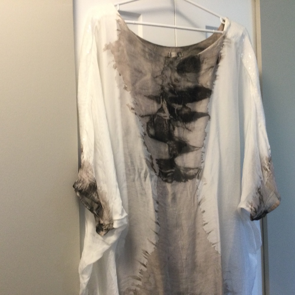 NWOT Beautiful Silk Dress Top Made in Italy